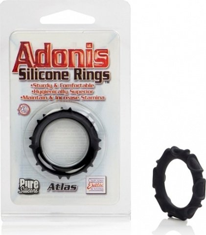 Atlas silicone ring black, Atlas silicone ring black