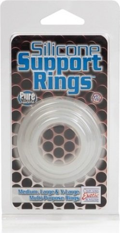 Silicone support rings clear,  3, Silicone support rings clear