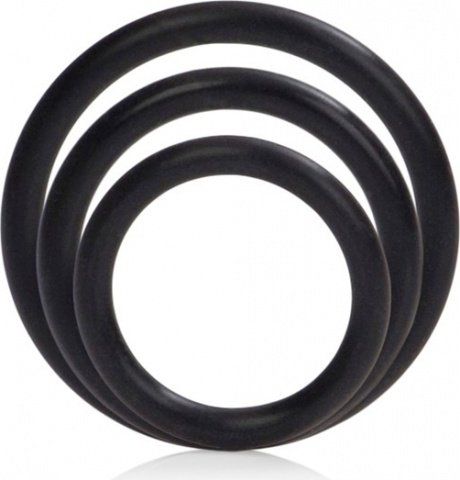 Silicone support rings black,  8, Silicone support rings black
