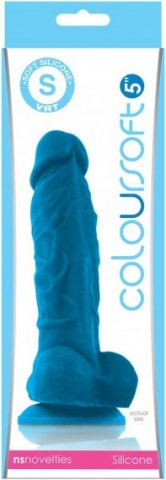 Coloursoft 5 soft dildo blue,  2, Coloursoft 5 soft dildo blue