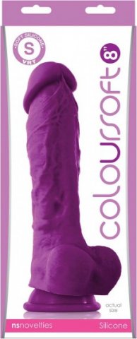 Coloursoft 8 soft dildo purple,  2, Coloursoft 8 soft dildo purple