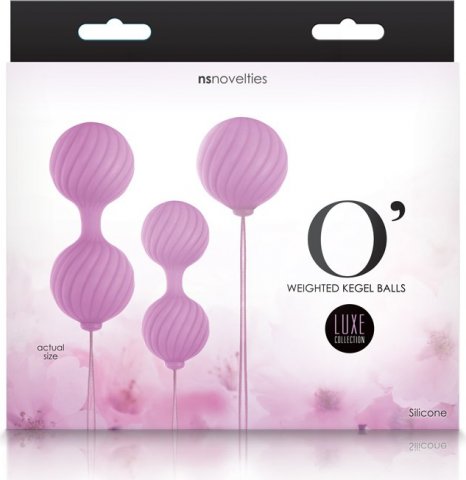     Luxe - O - Weighted Kegel Balls - Pink,  3,     Luxe - O - Weighted Kegel Balls - Pink
