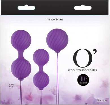    Luxe - O - Weighted Kegel Balls - Purple,  2,    Luxe - O - Weighted Kegel Balls - Purple