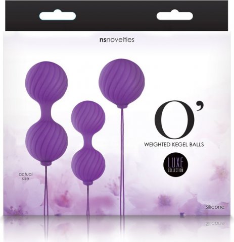    Luxe - O - Weighted Kegel Balls - Purple,  3,    Luxe - O - Weighted Kegel Balls - Purple