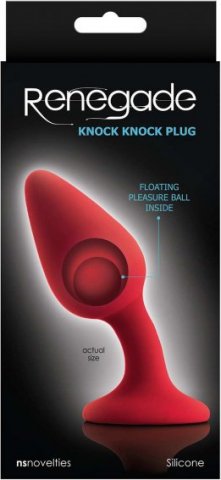       Renegade - Knock Knock Plug - Red,  2,       Renegade - Knock Knock Plug - Red