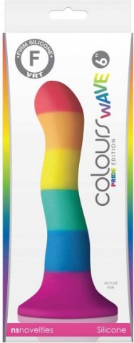    Colours - Pride Edition - 6 Wave Dildo - Rainbow,  2,    Colours - Pride Edition - 6 Wave Dildo - Rainbow