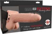   Fetish Fantasy 7 Hollow Rechargeable Strap-on with Balls 20  -    