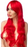 Красный парик с удлиненной челкой сэнго - Секс шоп Мир Оргазма