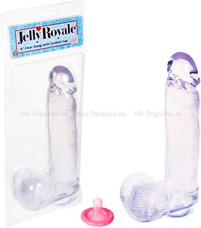    Dong W/suction Cup Clear 8 Inch 21 ,  2,    Dong W/suction Cup Clear 8 Inch 21 