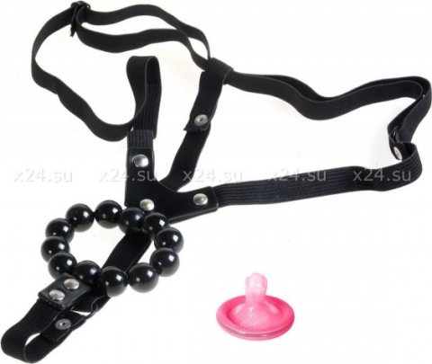   Lover S Thong With Stroker Beads,  4,   Lover S Thong With Stroker Beads